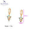 1 Pair Cute XUPING Sweet Cartoon Character Enamel Copper 18K Gold Plated Drop Earrings