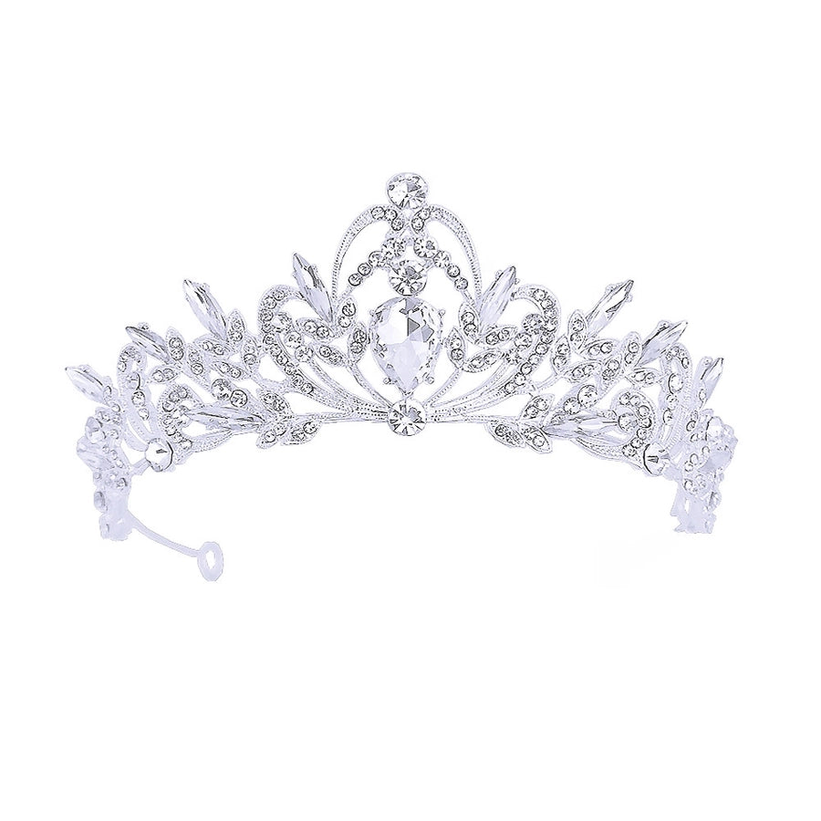 Simple Fashion Bridal Crown  Popular Wedding Headwear Diamond Baroque Bridal Crown Accessories