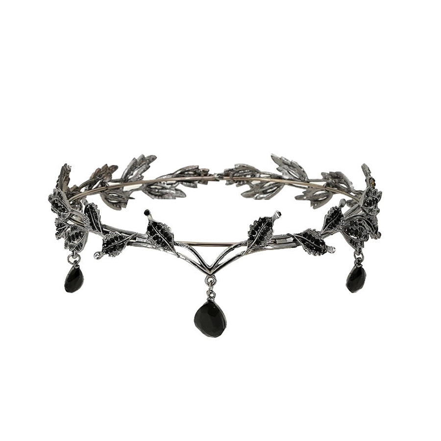 Korean-style eyebrow pendant wedding headdress bridal jewelry alloy rhinestone headband crown princess hair accessories wedding accessories