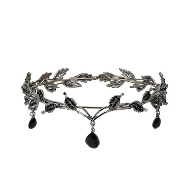 Korean-style eyebrow pendant wedding headdress bridal jewelry alloy rhinestone headband crown princess hair accessories wedding accessories