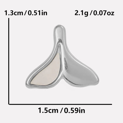 Jewelry Vintage Style Classic Style Fish Tail 304 Stainless Steel Shell 18K Gold Plated Irregular Plating Pendant Necklace