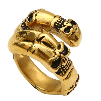 Jewelry Retro Punk Skull 304 Stainless Steel Rings