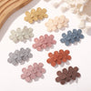 SUNFLOWER Embroidered Flower Children's Hair Accessories BB Clip Autumn and Winter Bang Clip Fabric Handmade Hair Clips 4204