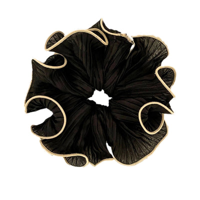 women's lady flower polyester braid hair tie