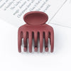 simple style solid color plastic resin hollow out hair claws 1 piece