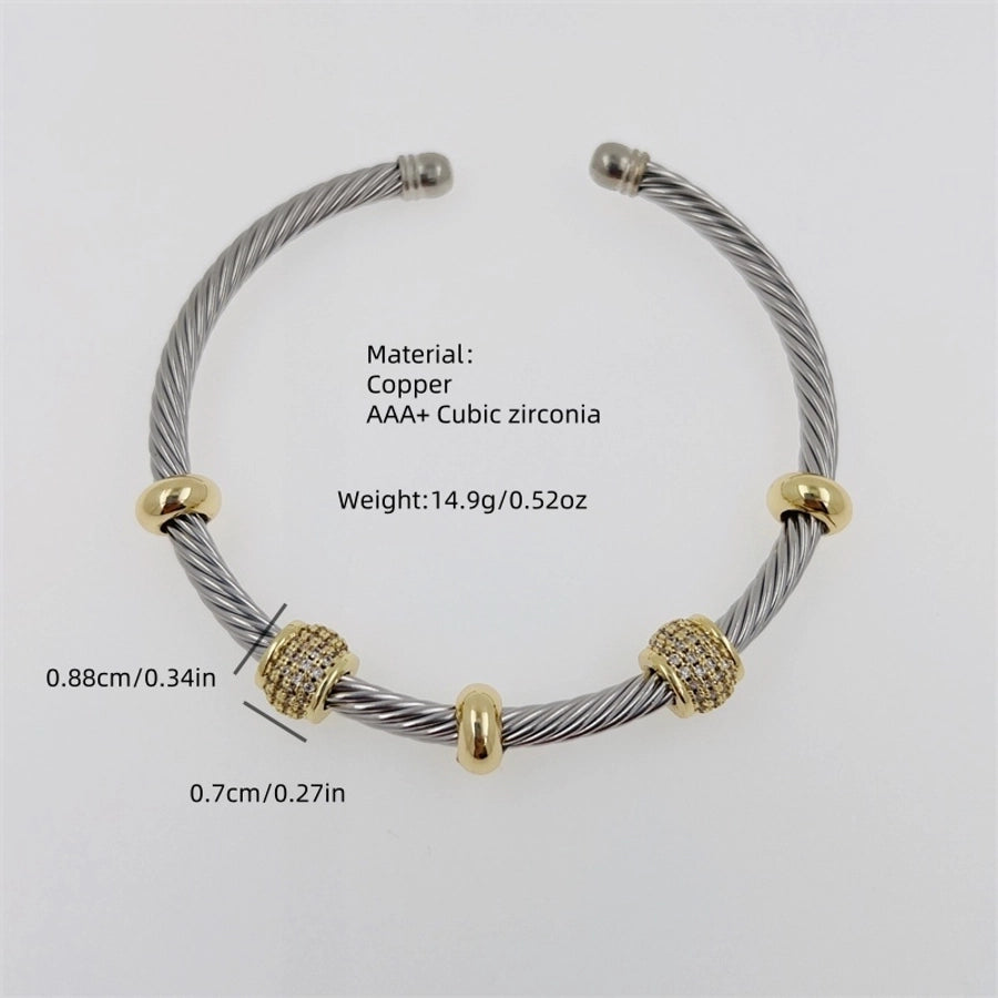 Multi-Style Copper Plating 18K Gold Inlaid Full Rhinestone Zircon Cross-Border Original New Arrivals Bracelet Fashion High-End Suitable for Daily Wear Valentine's Day Gift