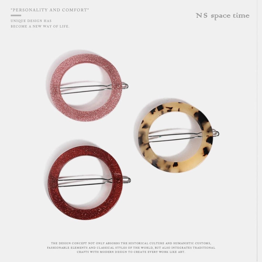 womens round plated acrylic hair accessories nhqs123653