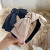korean satin bowknot wide-brimmed headband
