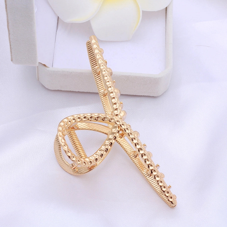 Women's net red hair clip large plate alloy grip women's back head butterfly shark clip hairpin