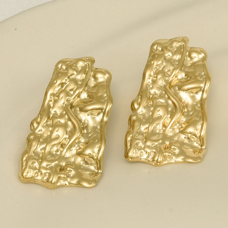 1 Pair Basic Simple Style Geometric Plating 304 Stainless Steel Ear Studs