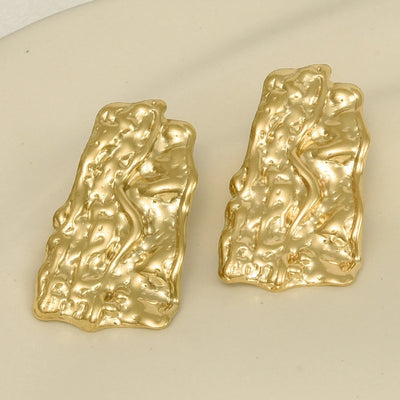 1 Pair Basic Simple Style Geometric Plating 304 Stainless Steel Ear Studs