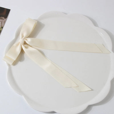 Guanyang  New Arrival 2.5cm Polyester Cotton Double Bow Barrettes Duckbill Clip Sweet Hair Pin Bar Shaped Hair Clip