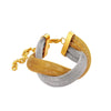 Jewelry Retro Exaggerated Geometric 304 Stainless Steel 18K Gold Plated Bracelets Necklace
