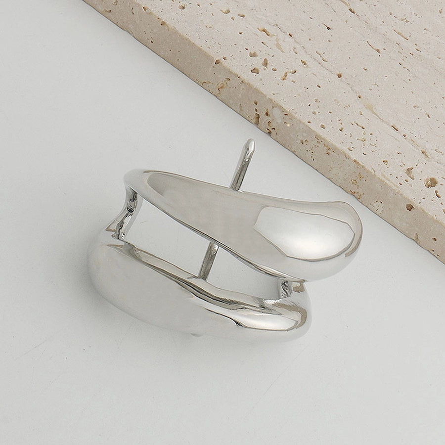 Women's Simple Style Classic Style Solid Color Alloy Polishing Hair Clip