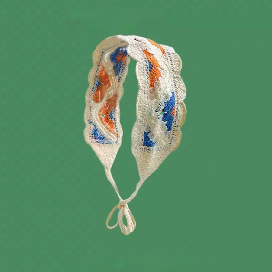 Women's Pastoral Flower Cotton Polyester Flowers Hollow Out Hair Band