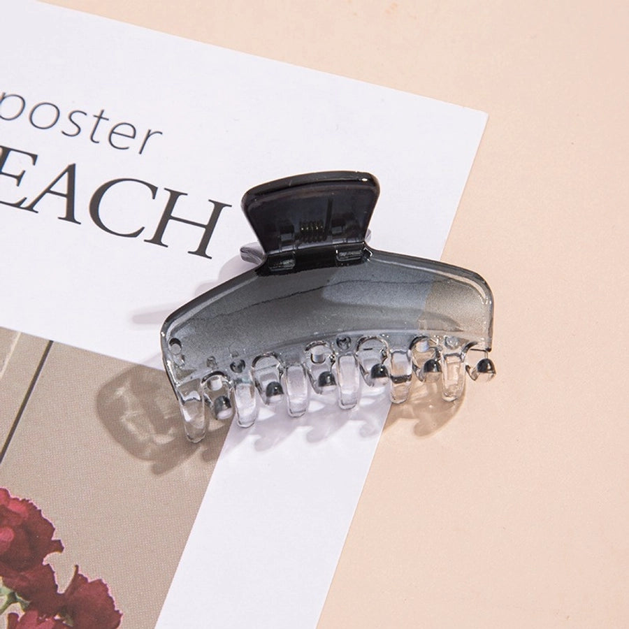 Gradient Small Grab Clip Small Disc Hairpin Environmentally Friendly Acetic Acid Shark Clip Transparent Oval Hair Grab Children's Clip