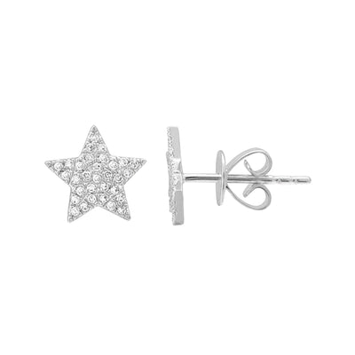 1 Pair IG Style Star Brass Zircon Ear Cuffs Ear Studs