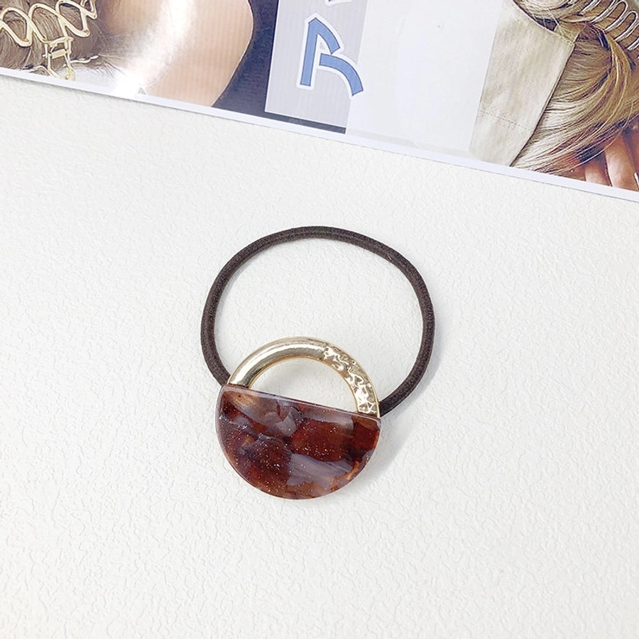 Women's Simple Style Geometric Alloy Resin Hair Tie