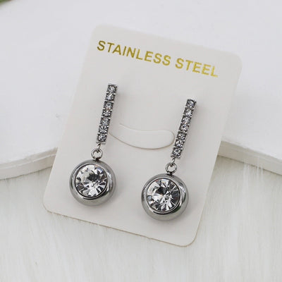 1 Pair Vintage Style Simple Style Classic Style Geometric Inlay 304 Stainless Steel Zircon Gold Plated Ear Studs