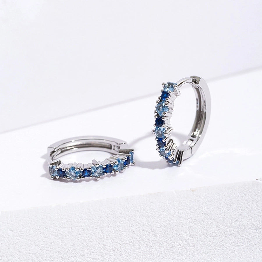 1 Pair Casual Elegant Geometric Plating Copper Zircon Earrings