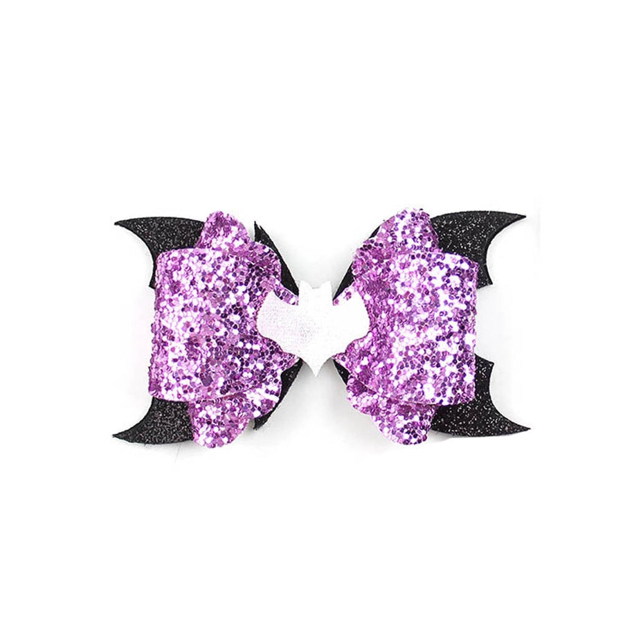 Girl'S IG Style Cool Style Pumpkin Spider Bow Knot Cloth Sequins Hair Clip