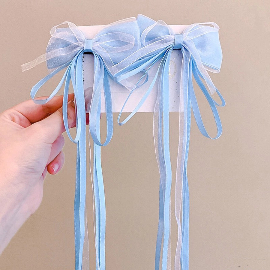cute bow knot cloth hair clip