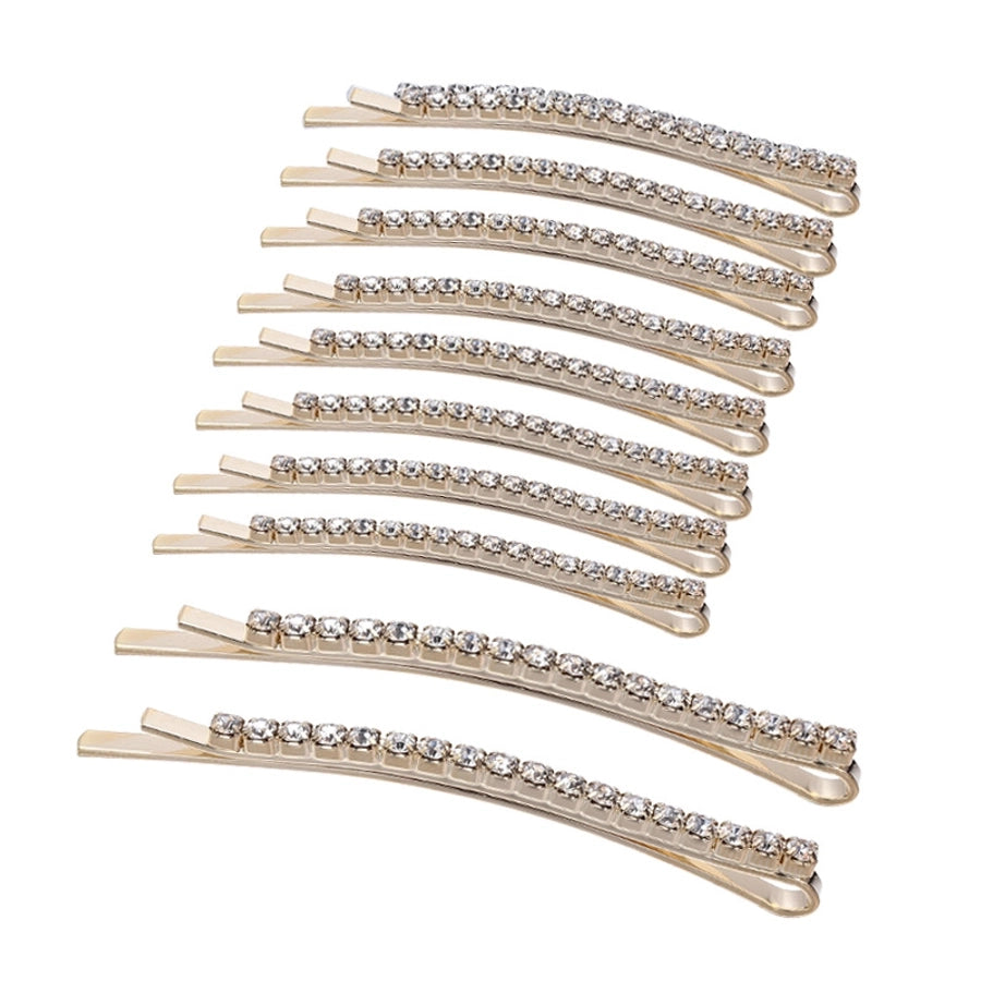 Women'S Fashion Solid Color Iron Plating Inlay Rhinestones Hair Clip