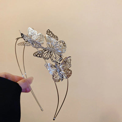 Women's Luxurious Simple Style Butterfly Alloy Hollow Out Hair Band
