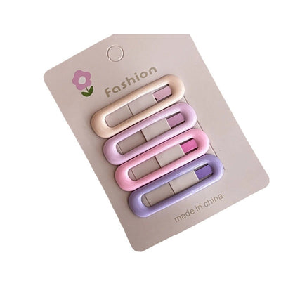 pink series bb hairpin female forehead star broken hair bangs side clip sweet girl small hairpin hair accessories