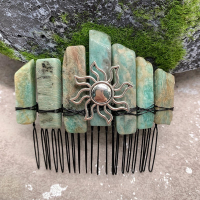 fashion sun crown crystal insert comb 1 piece