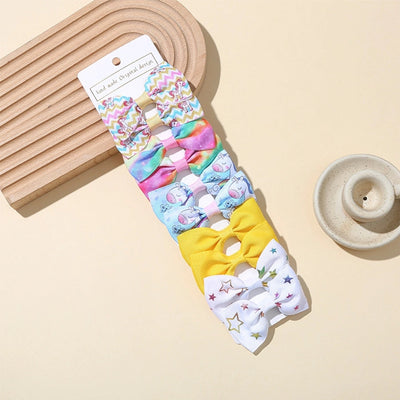 Girl'S Sweet Korean Style Bow Knot Polyester Hair Clip