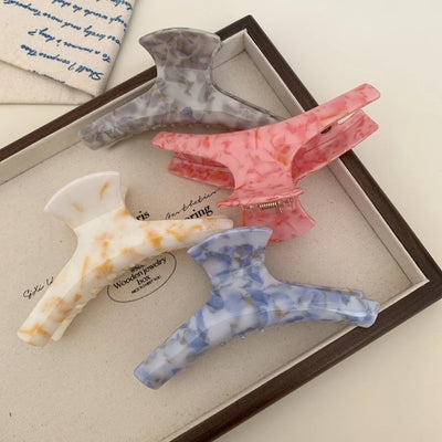 Women's Simple Style Commute Solid Color Arylic Hair Claws