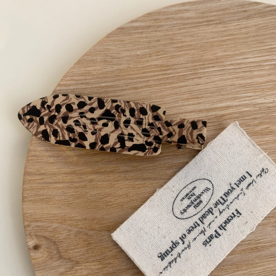Women's Simple Style Commute Leopard Metal Hair Clip