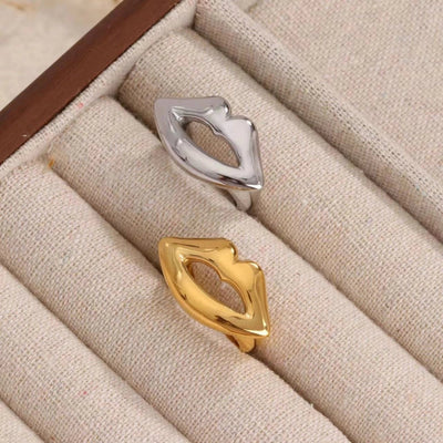 New Titanium Steel Stainless Steel Lip Ring Advanced Design Fashion  Bracelet Ring