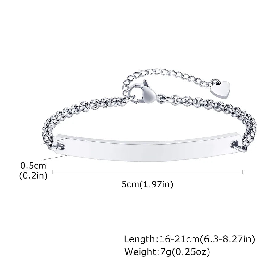 Basic Geometric 304 Stainless Steel 18K Gold Plated Belcher Chain ID Bracelet In Bulk