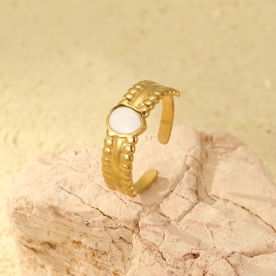 Jewelry Simple Style Commute Geometric 304 Stainless Steel Open Rings