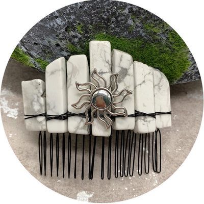 fashion sun crown crystal insert comb 1 piece