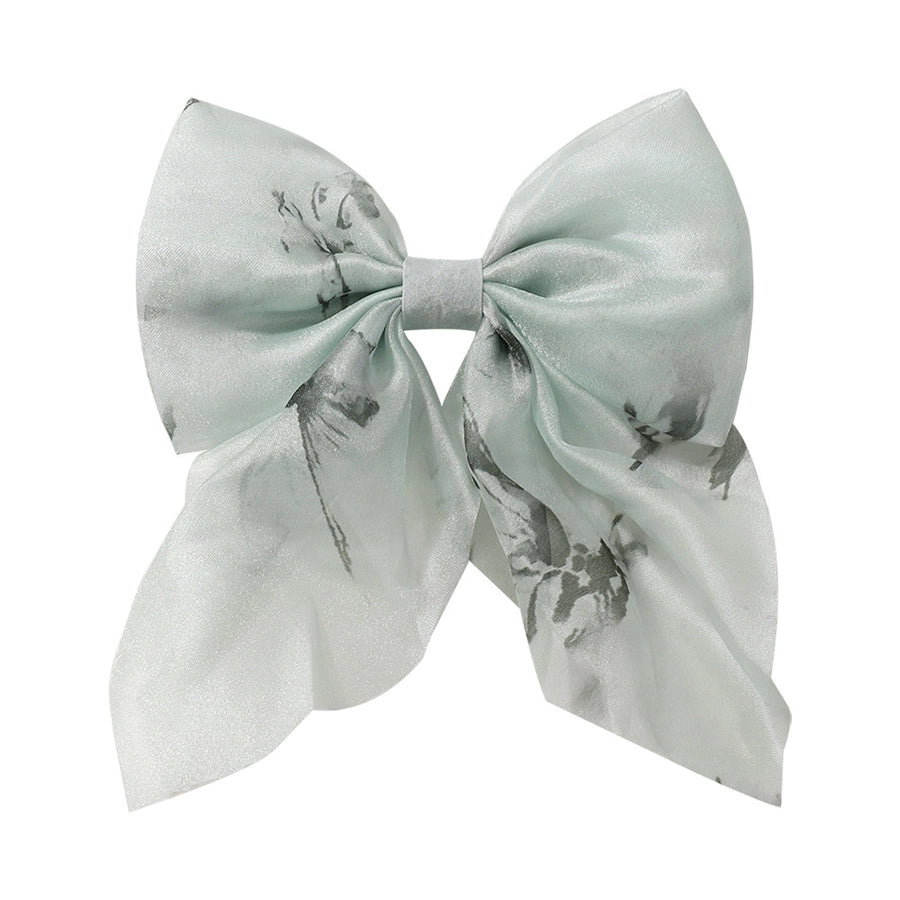 Girl'S Simple Style Classic Style Bow Knot Alloy Ribbon Lettuce Trim Hair Clip