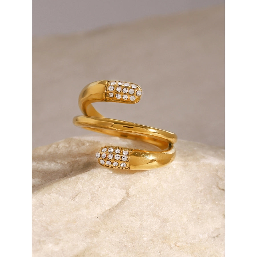 Jewelry Casual Simple Style Irregular 304 Stainless Steel Open Rings