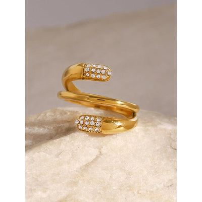 Jewelry Casual Simple Style Irregular 304 Stainless Steel Open Rings