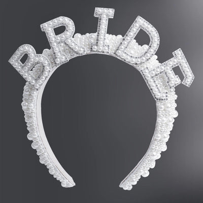 princess letter flannel inlay artificial pearls hair band
