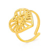 Jewelry Simple Style Heart Shape Eye 304 Stainless Steel 14K Gold Plated Hollow Out Open Rings