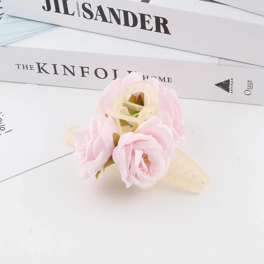 Women's Casual Cute Solid Color Arylic Hair Clip