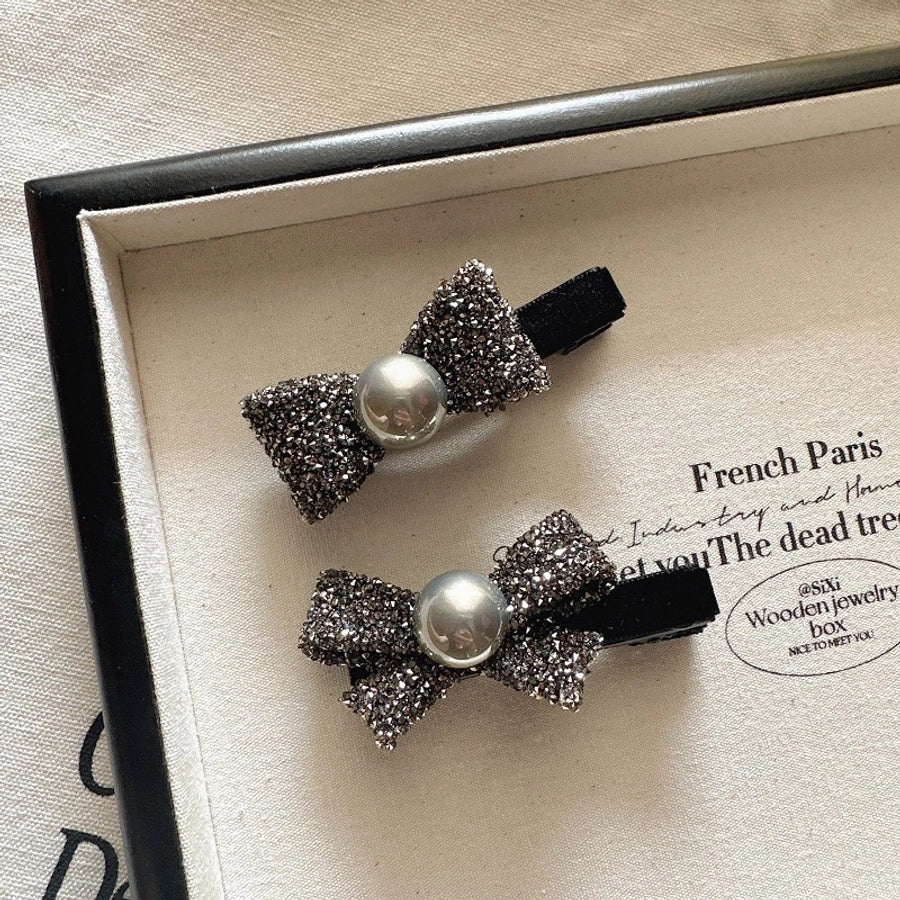 Women's Elegant Bow Knot Rhinestone Hair Clip