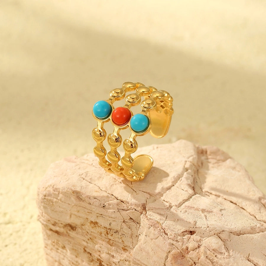 Jewelry Casual Simple Style Geometric 304 Stainless Steel Open Rings