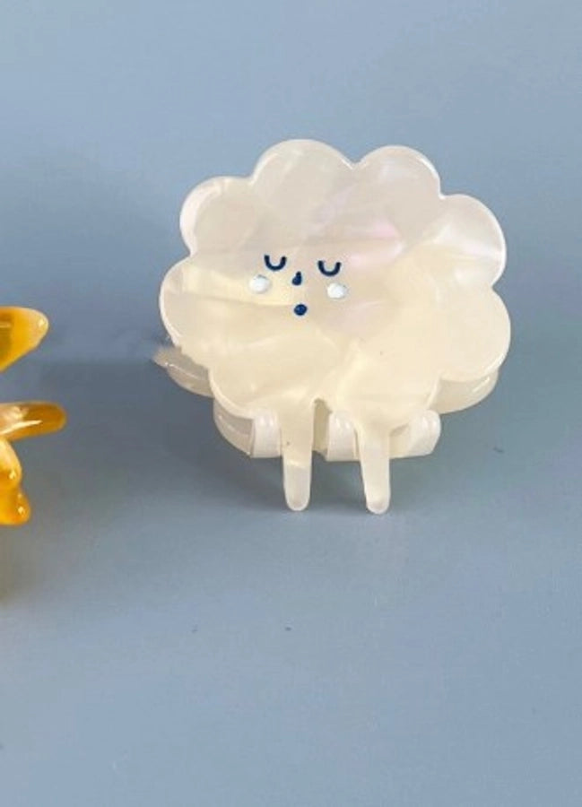 simple style clouds star arylic hollow out hair claws