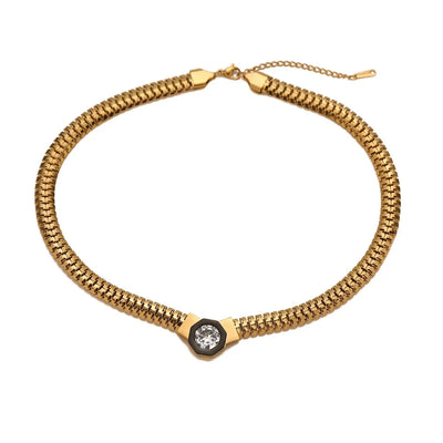 Jewelry Retro Geometric 304 Stainless Steel Necklace