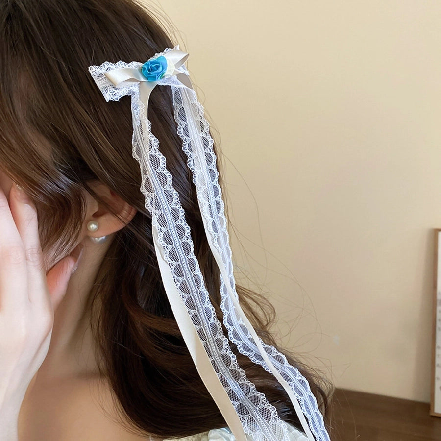 Women's Sweet Bow Knot Cloth Hair Clip