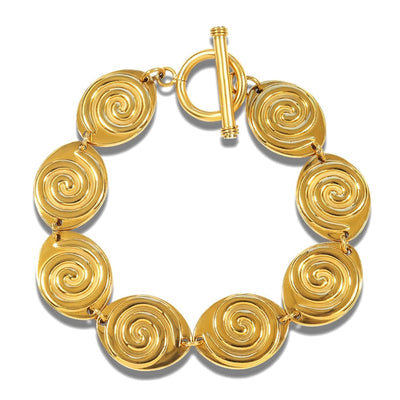 IG Style Spiral 304 Stainless Steel Bracelets In Bulk