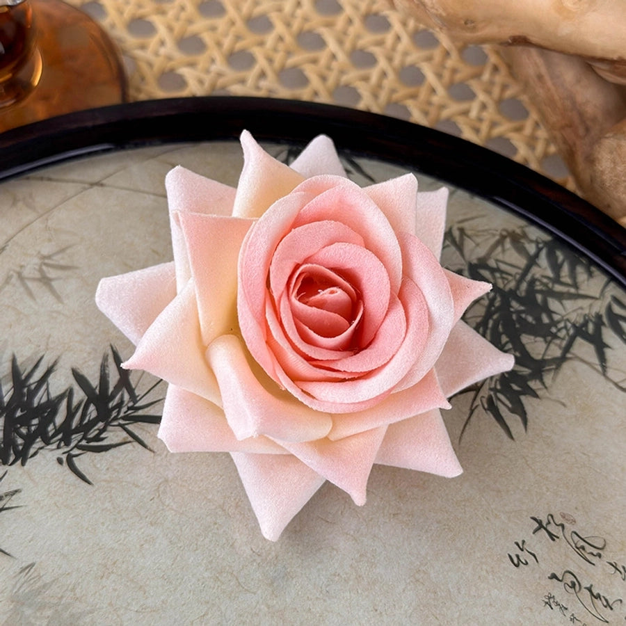 Women's Elegant Simple Style Flower Cloth Hair Clip